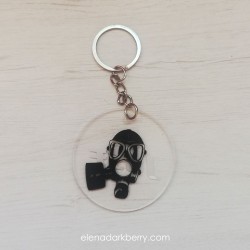 Customizable Keychain - GP-07 Gas Mask