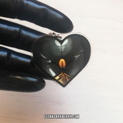 Keychain - Heavy Rubber Ass Heart