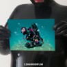 Rubber Diving Illustration, A5