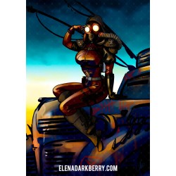 Illustration Pinup Soldier, Poster